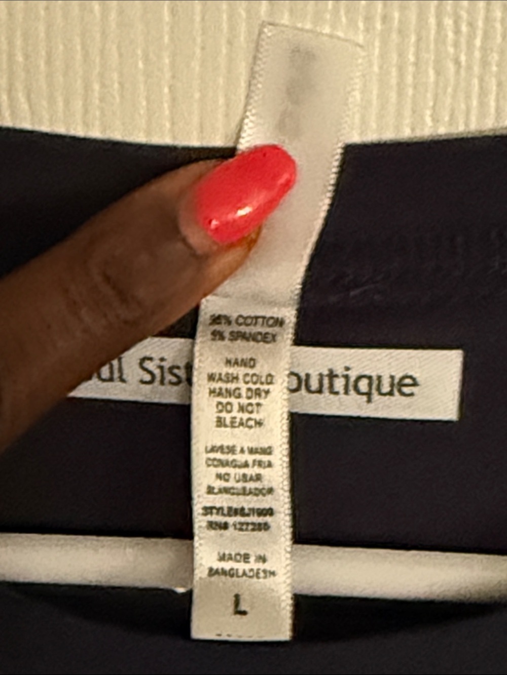 "You Are Enough" Navy Tee - Picture 2 of 8